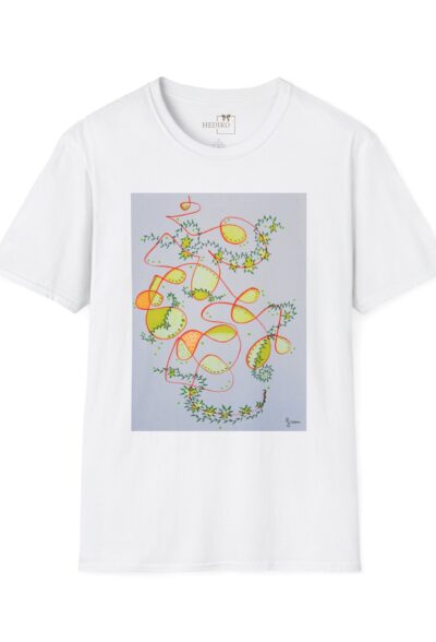 Sürreal Barış Yaprakları İllüstrasyonu Baskılı T-Shirt | Özgün Tasarım