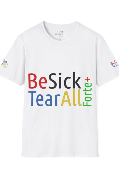 BeSick TearAll forte plus T-Shirt | Medicine Wordmark Tee, Colorful Text Design