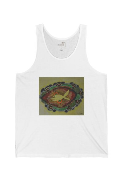 Unisex Tank Top Surreal Fish Illustration By Gizem Bayramoglu | Summer Comfort | Art Lover's Choice