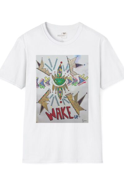 Surreal Wake Up Warning Illustration T-Shirt | Abstract Portrait