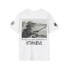 İstanbul'un Entel Kedisi T-Shirt | Balık Verme, Tutmayı Öğret | Özgün karakalem tasarım - Thumbnail Image 3