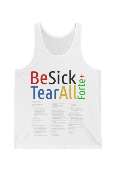 Be Sick Tear All Forte Plus | Sahte Arkadaşlar için önerilen ilaç baskılı Kolsuz T-Shirt