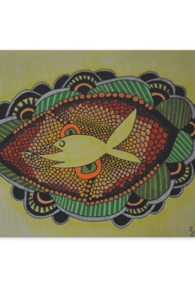 Surreal Fish Illustration by Gizem Bayramoglu | Matte Canvas