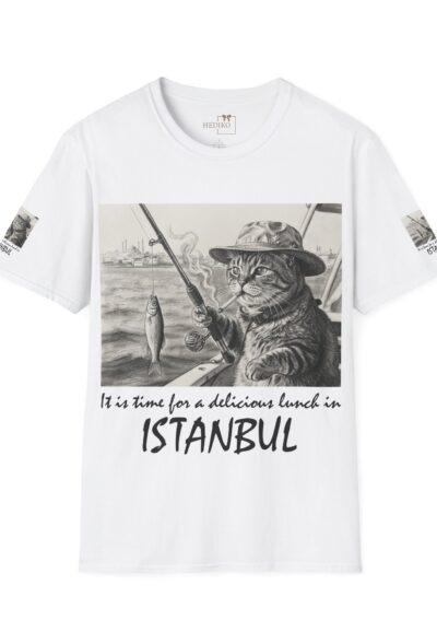 Lunch in Istanbul T-Shirt | City of the Cats, Charcoal Design