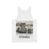 İstanbul'da Kahvaltı Keyfi | Karakalem tasarım baskılı Kolsuz T-Shirt - Thumbnail Image 4