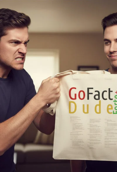 Go Fact İlaç Baskılı Bez Çanta | Özgün Tasarım