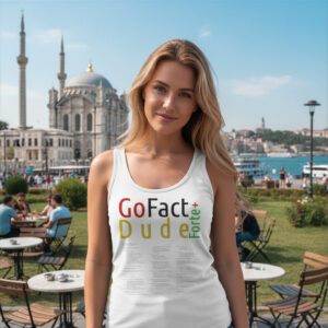 Go Fact Dude Forte+ | Sahte Dostluklar için ilaç baskılı Askılı T-Shirt