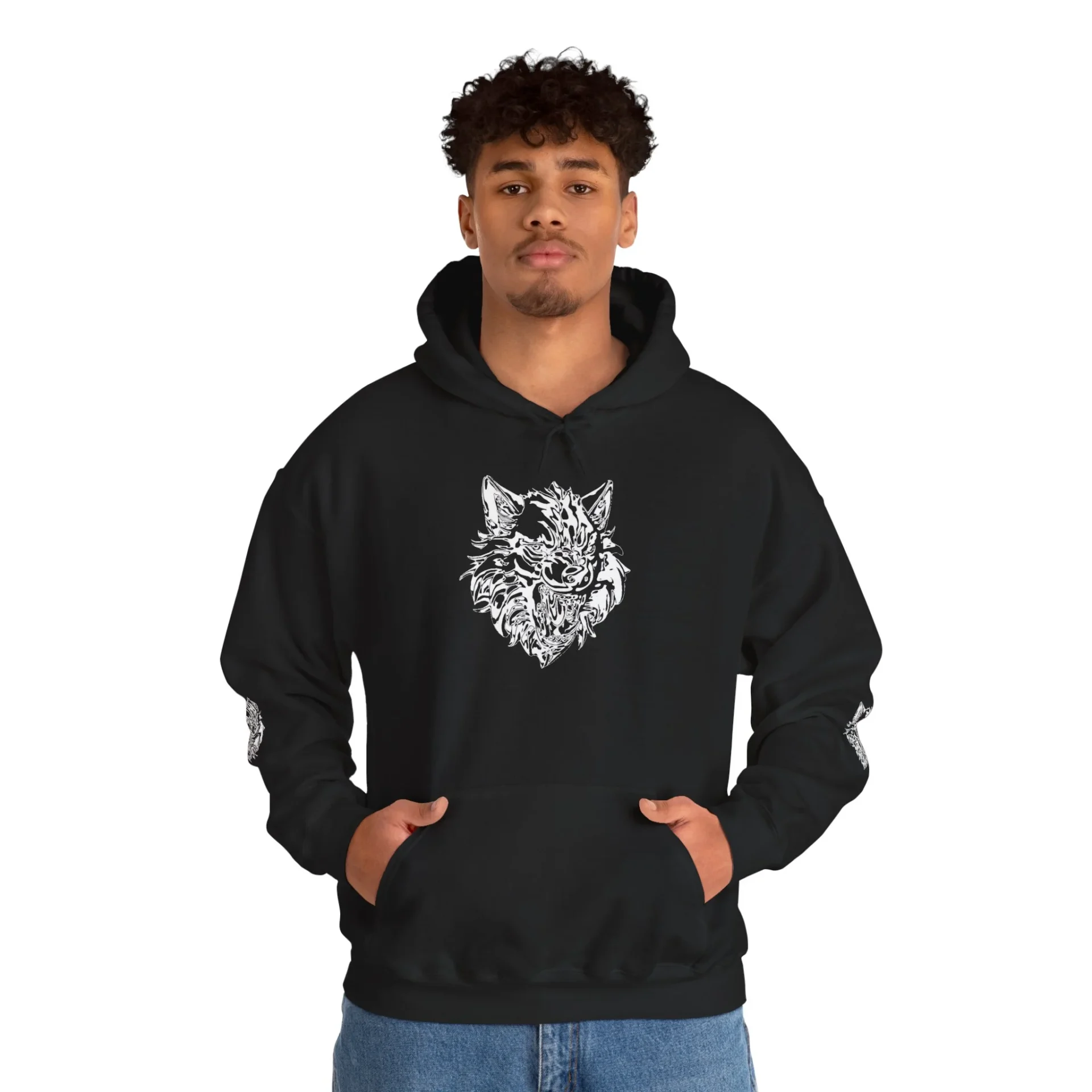Kurt Kafası Tasarımlı Hoodie - Invert tasarım - Görsel 23