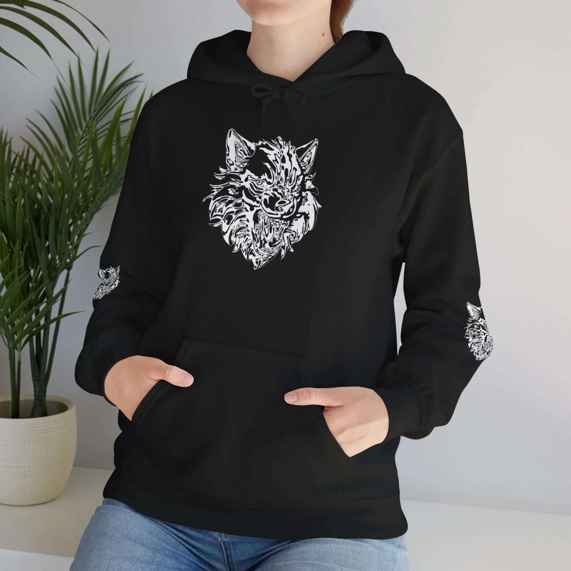 Kurt Kafası Tasarımlı Hoodie - Invert tasarım - Görsel 31