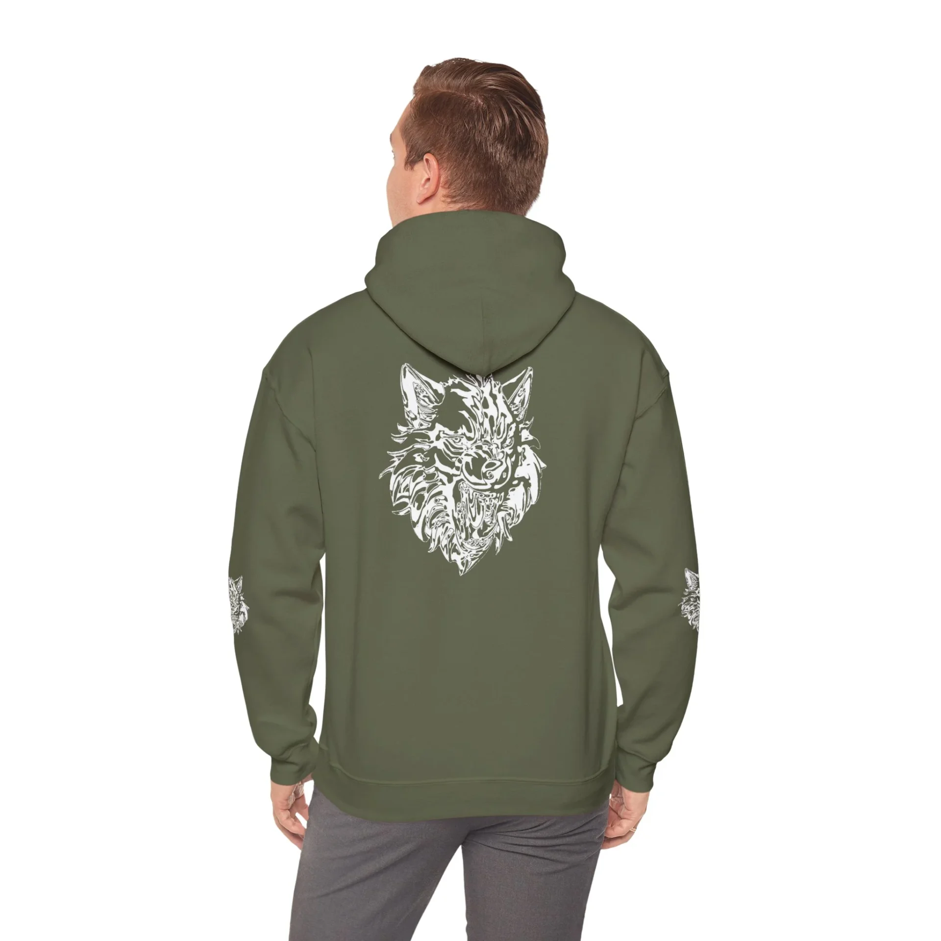 Kurt Kafası Tasarımlı Hoodie - Invert tasarım - Görsel 42