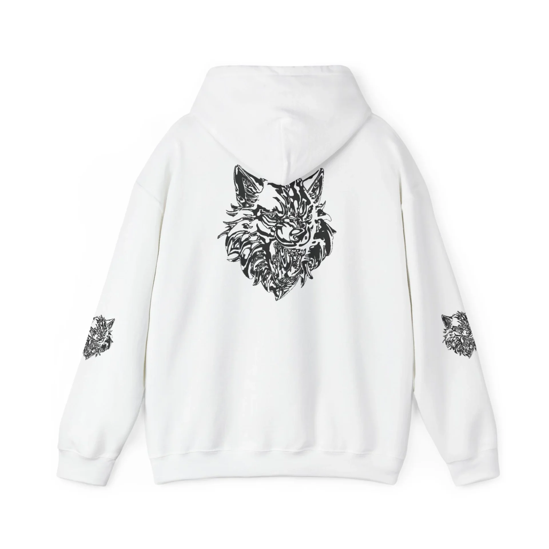 Kurt Kafası Tasarımlı Hoodie - Invert tasarım - Görsel 3