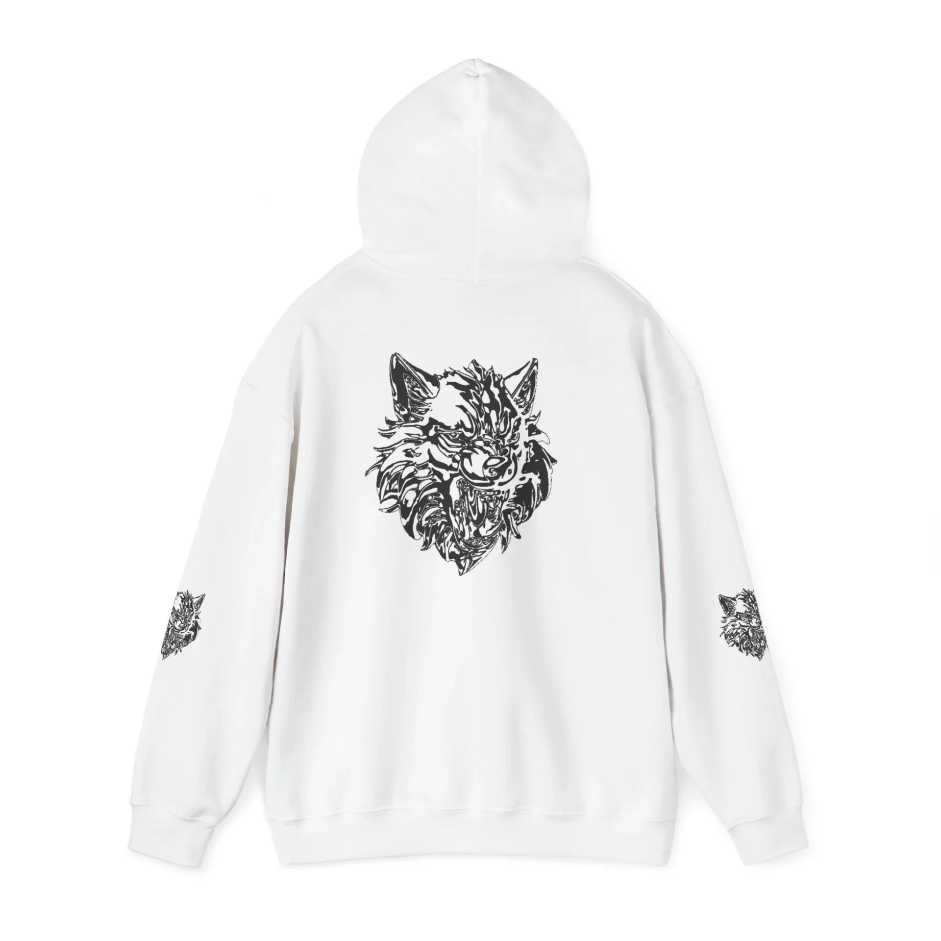 Kurt Kafası Tasarımlı Hoodie - Invert tasarım - Görsel 4