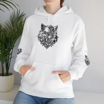 Kurt Kafası Tasarımlı Hoodie - Invert tasarım