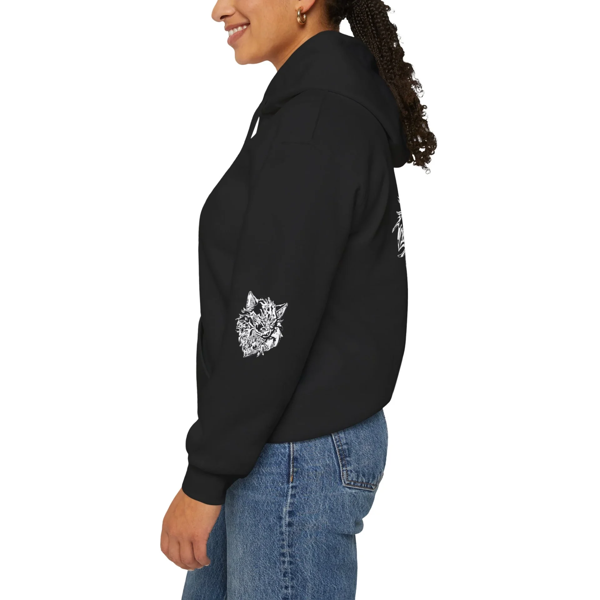 Kurt Kafası Tasarımlı Hoodie - Invert tasarım - Görsel 28
