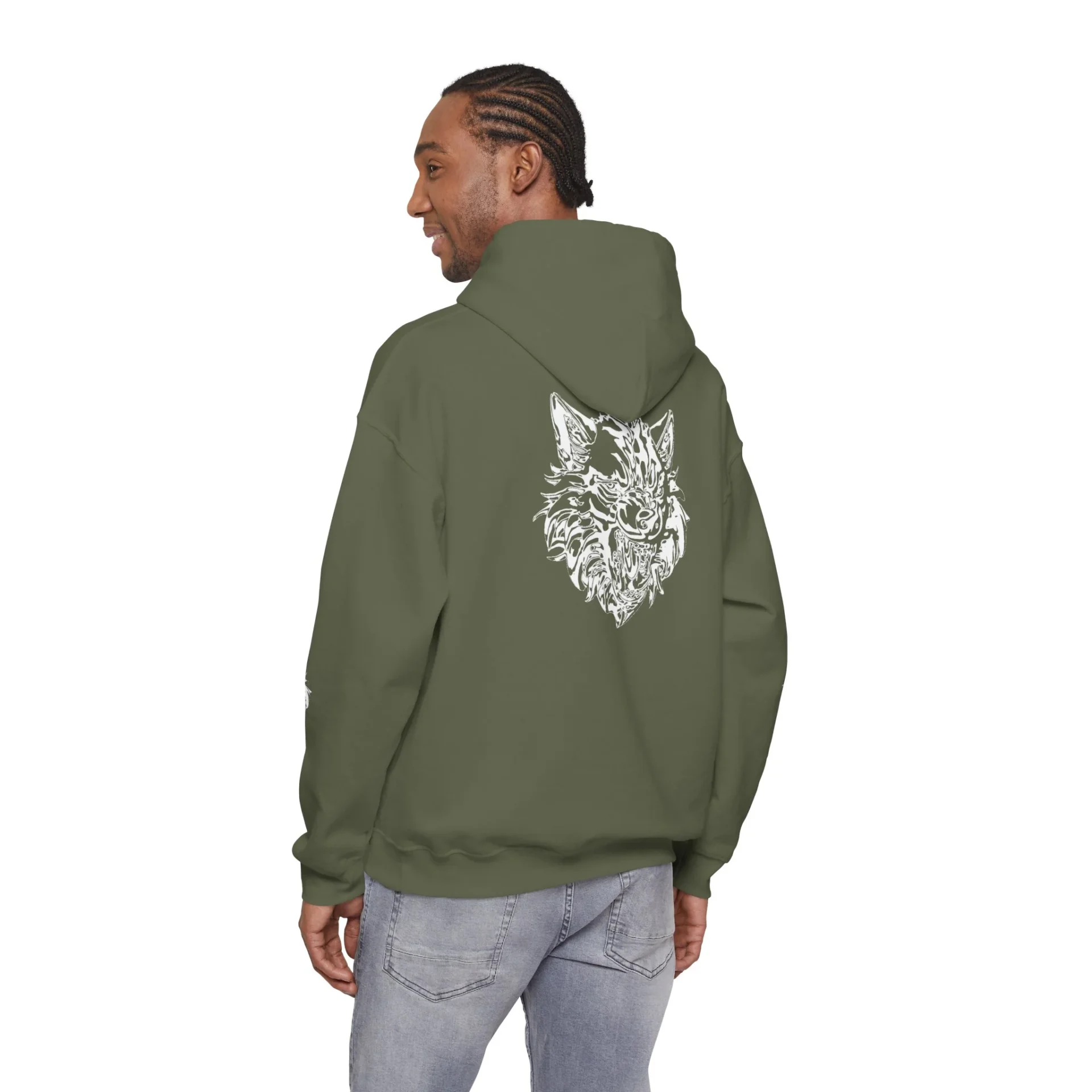 Kurt Kafası Tasarımlı Hoodie - Invert tasarım - Görsel 46