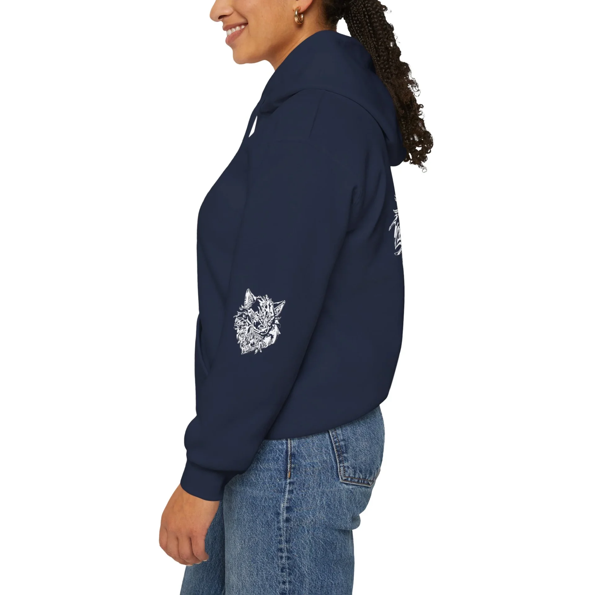 Kurt Kafası Tasarımlı Hoodie - Invert tasarım - Görsel 60