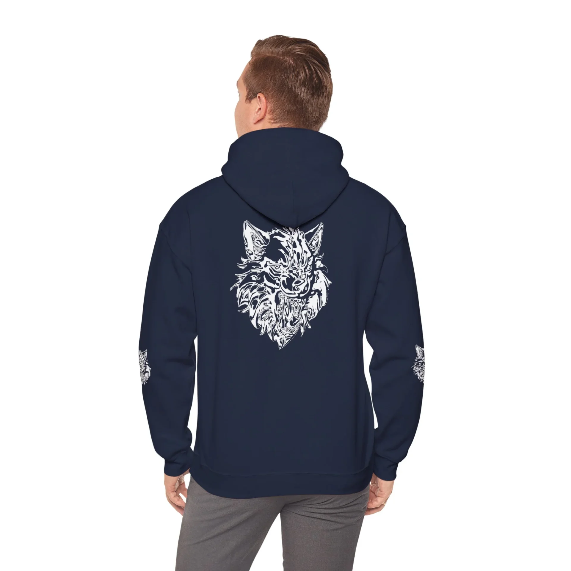 Kurt Kafası Tasarımlı Hoodie - Invert tasarım - Görsel 58