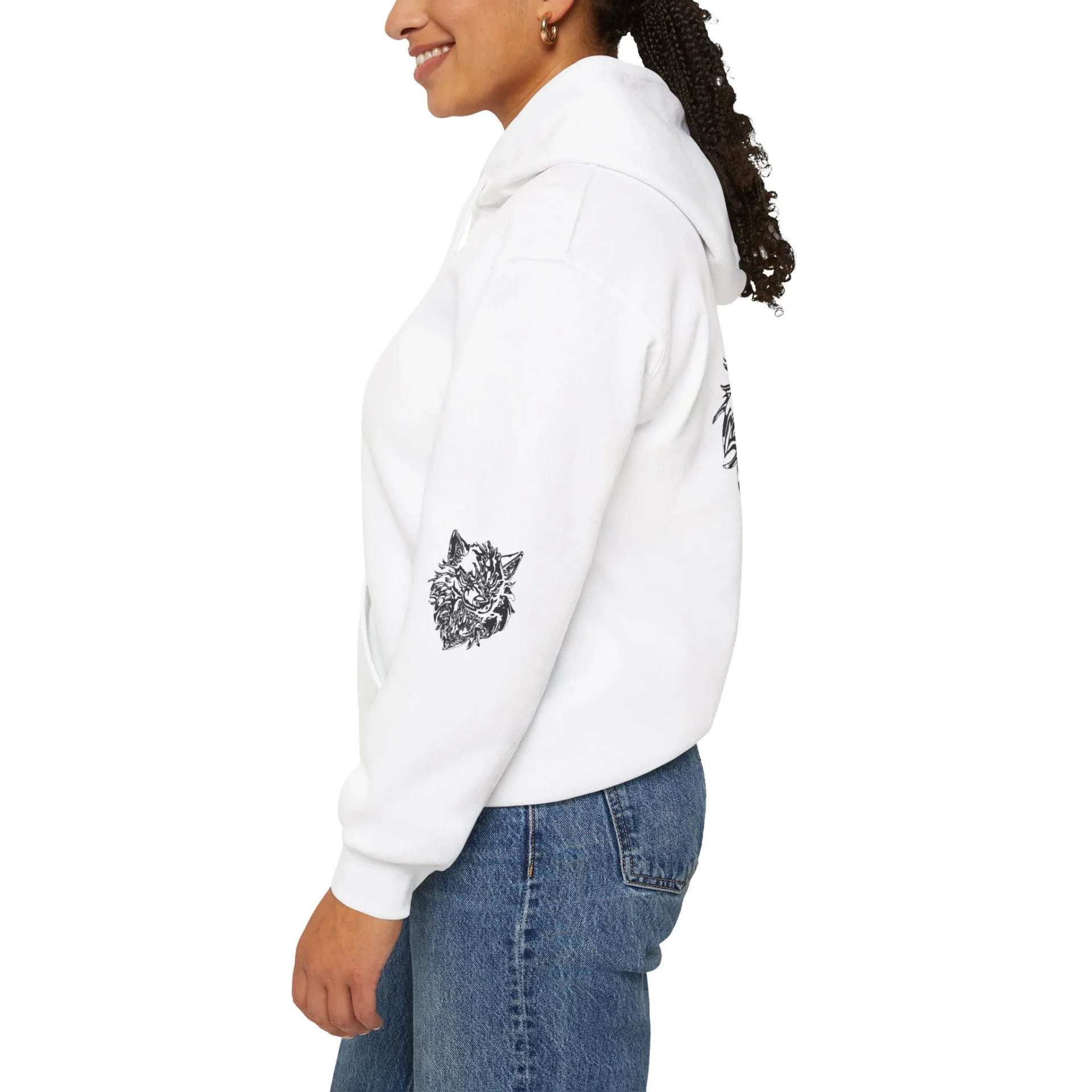 Kurt Kafası Tasarımlı Hoodie - Invert tasarım - Görsel 13