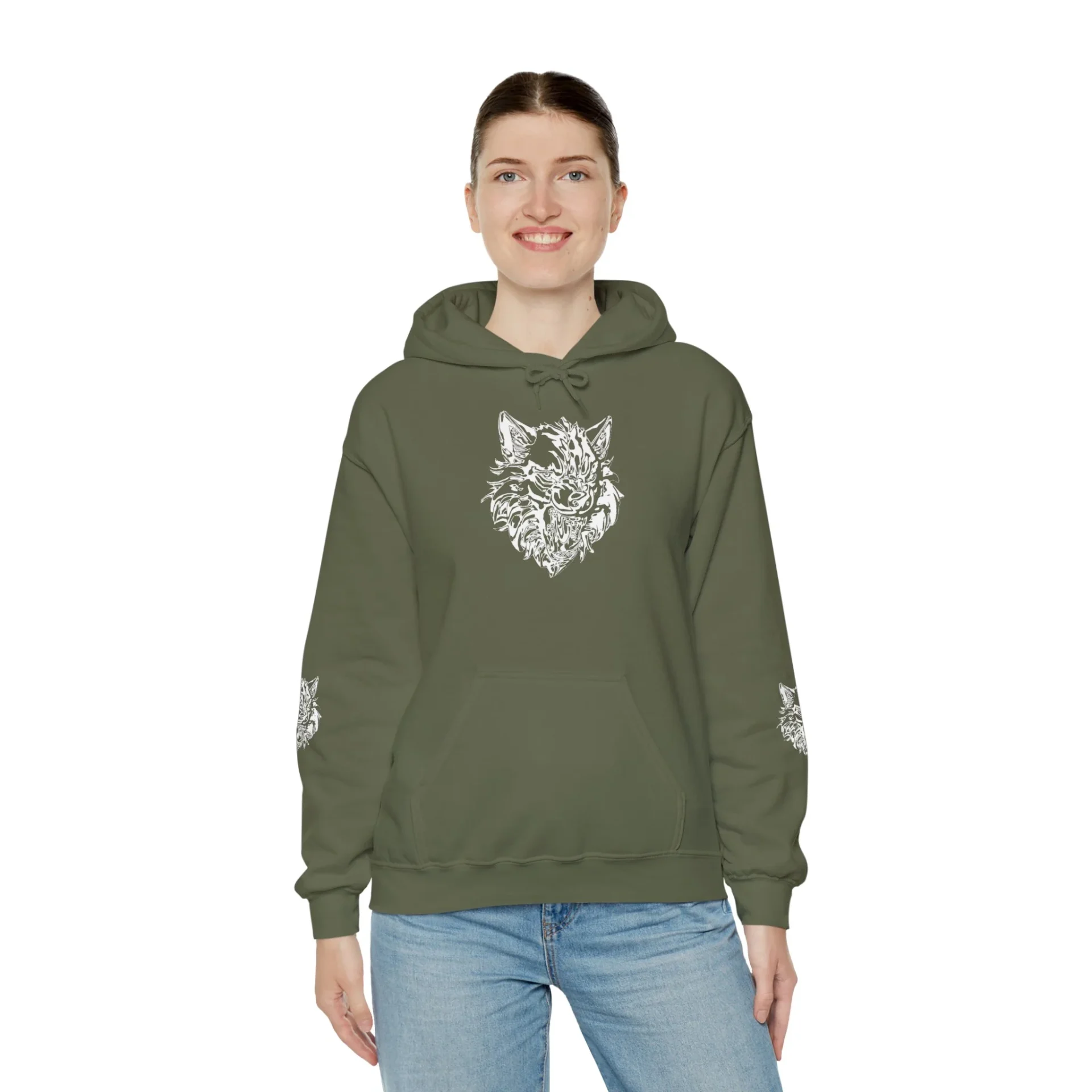 Kurt Kafası Tasarımlı Hoodie - Invert tasarım - Görsel 40