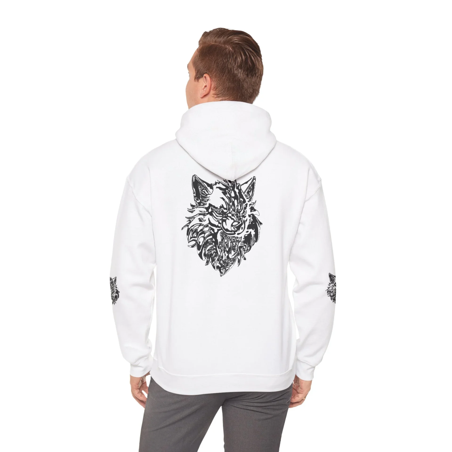 Kurt Kafası Tasarımlı Hoodie - Invert tasarım - Görsel 11