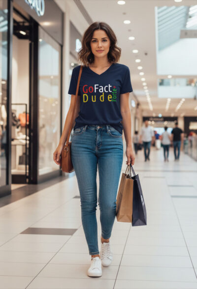 Go Fact Dude Forte+ V Yaka T-Shirt — Sahte dostların bir numaralı ilacı