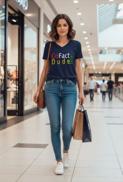 Go Fact Dude Forte+ V Yaka T-Shirt — Sahte dostların bir numaralı ilacı