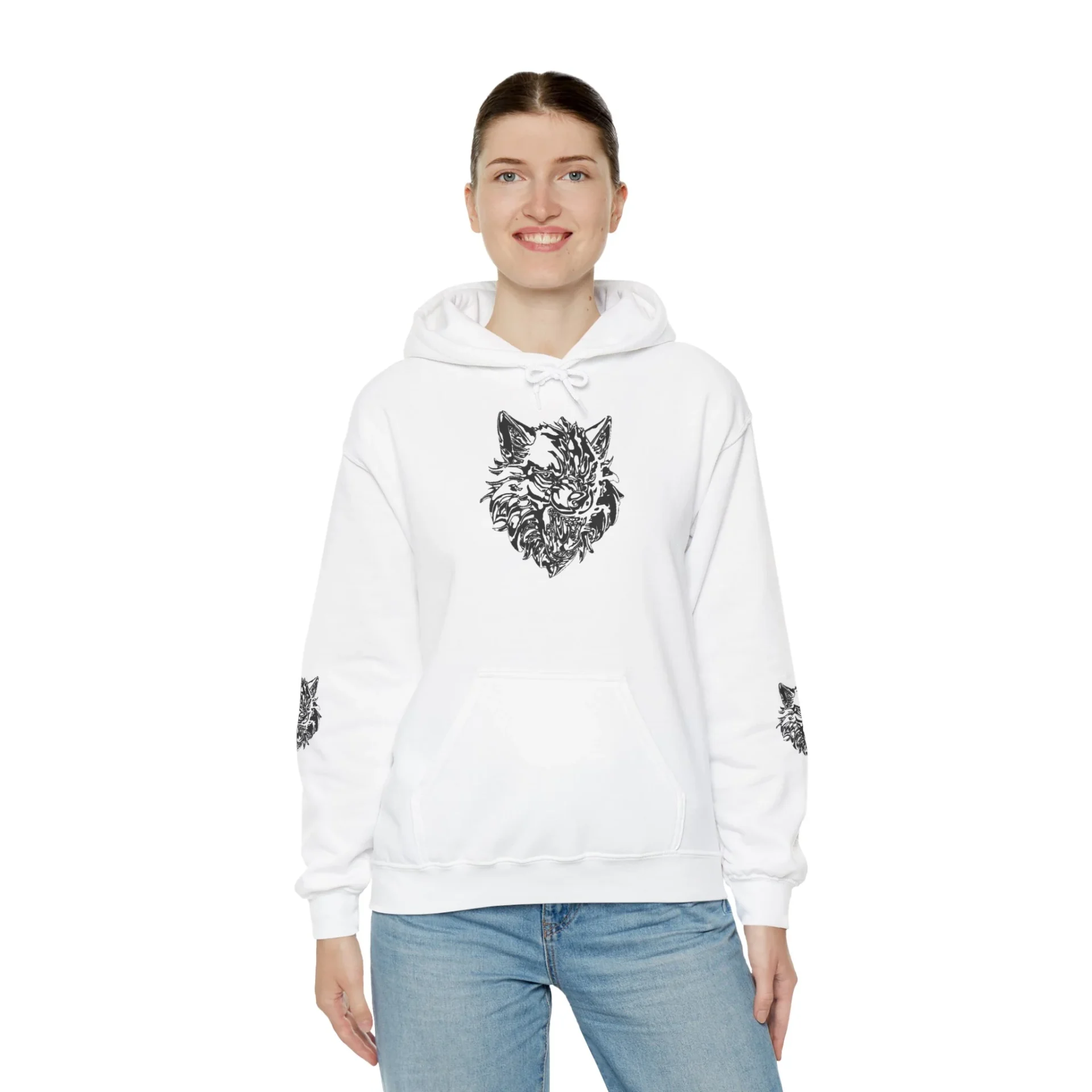 Kurt Kafası Tasarımlı Hoodie - Invert tasarım - Görsel 9