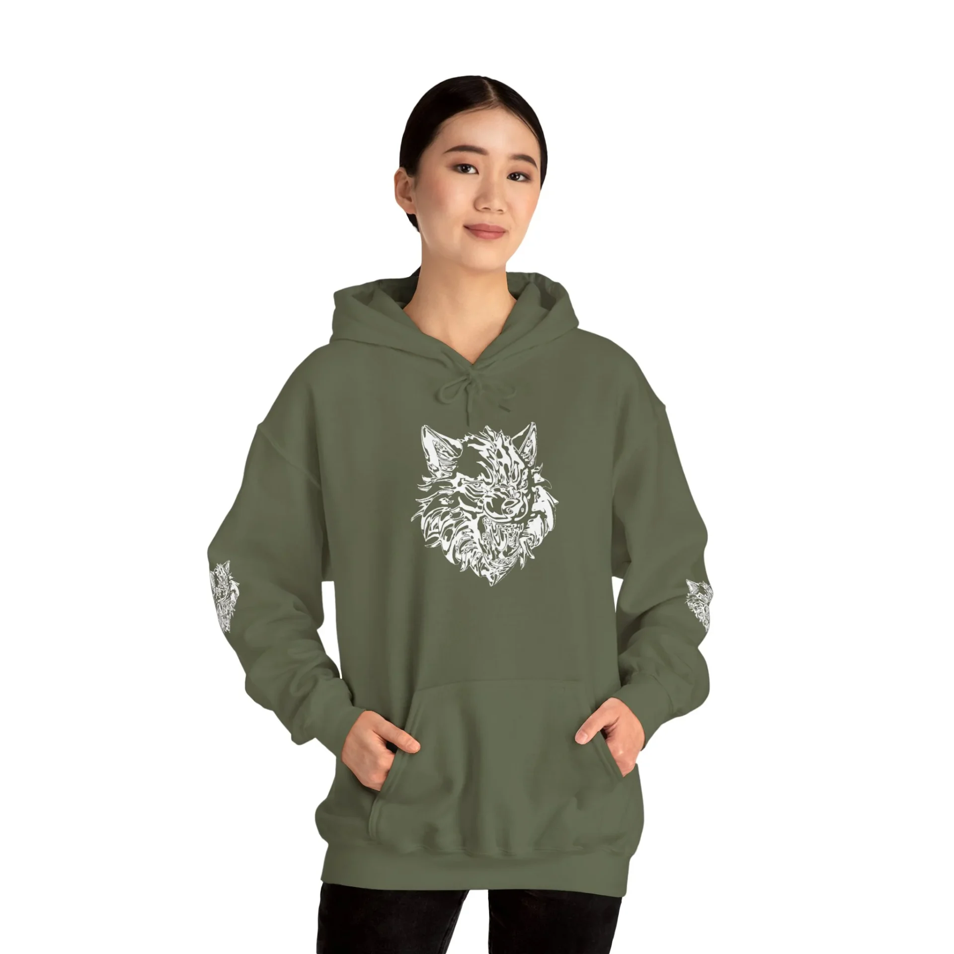 Kurt Kafası Tasarımlı Hoodie - Invert tasarım - Görsel 38