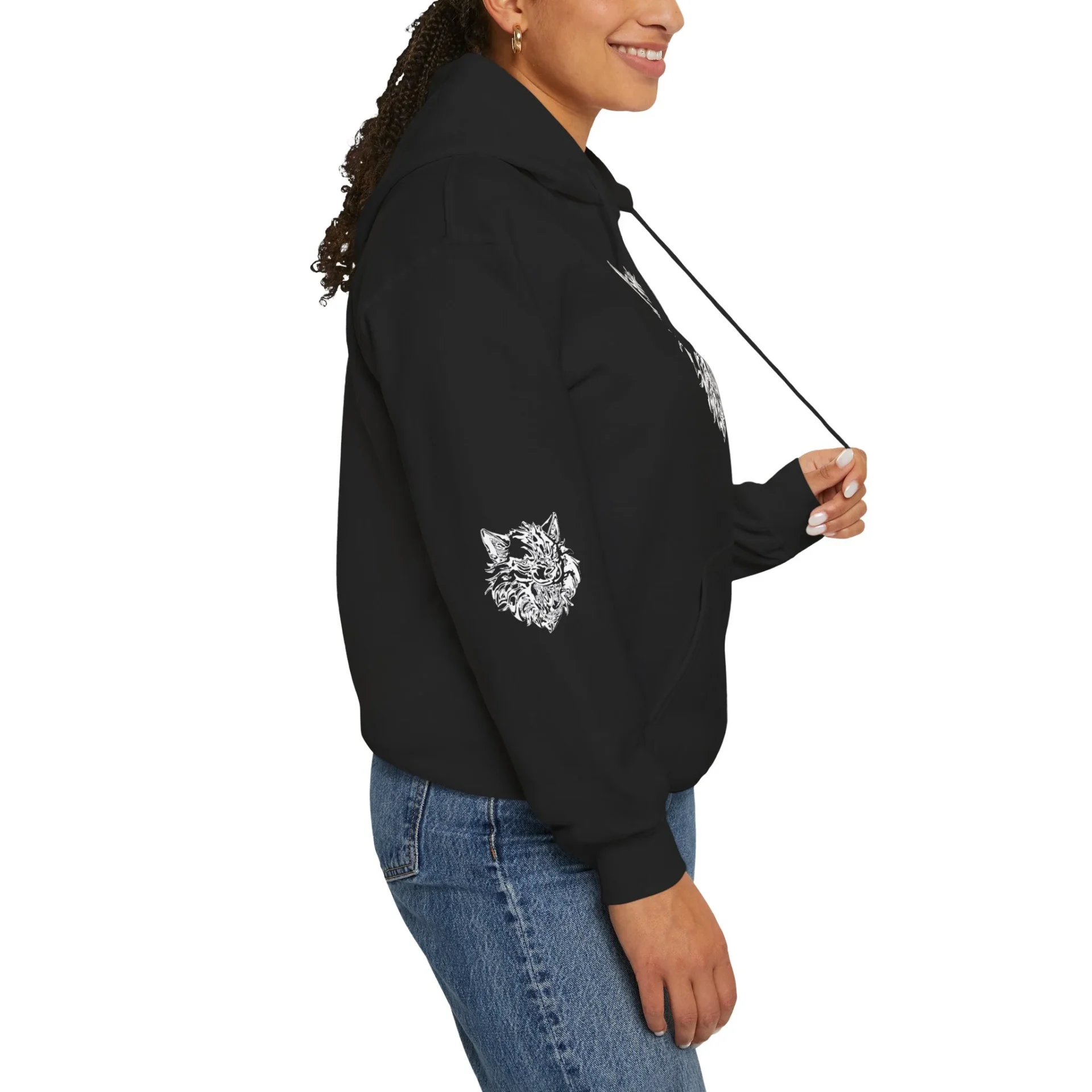 Kurt Kafası Tasarımlı Hoodie - Invert tasarım - Görsel 27