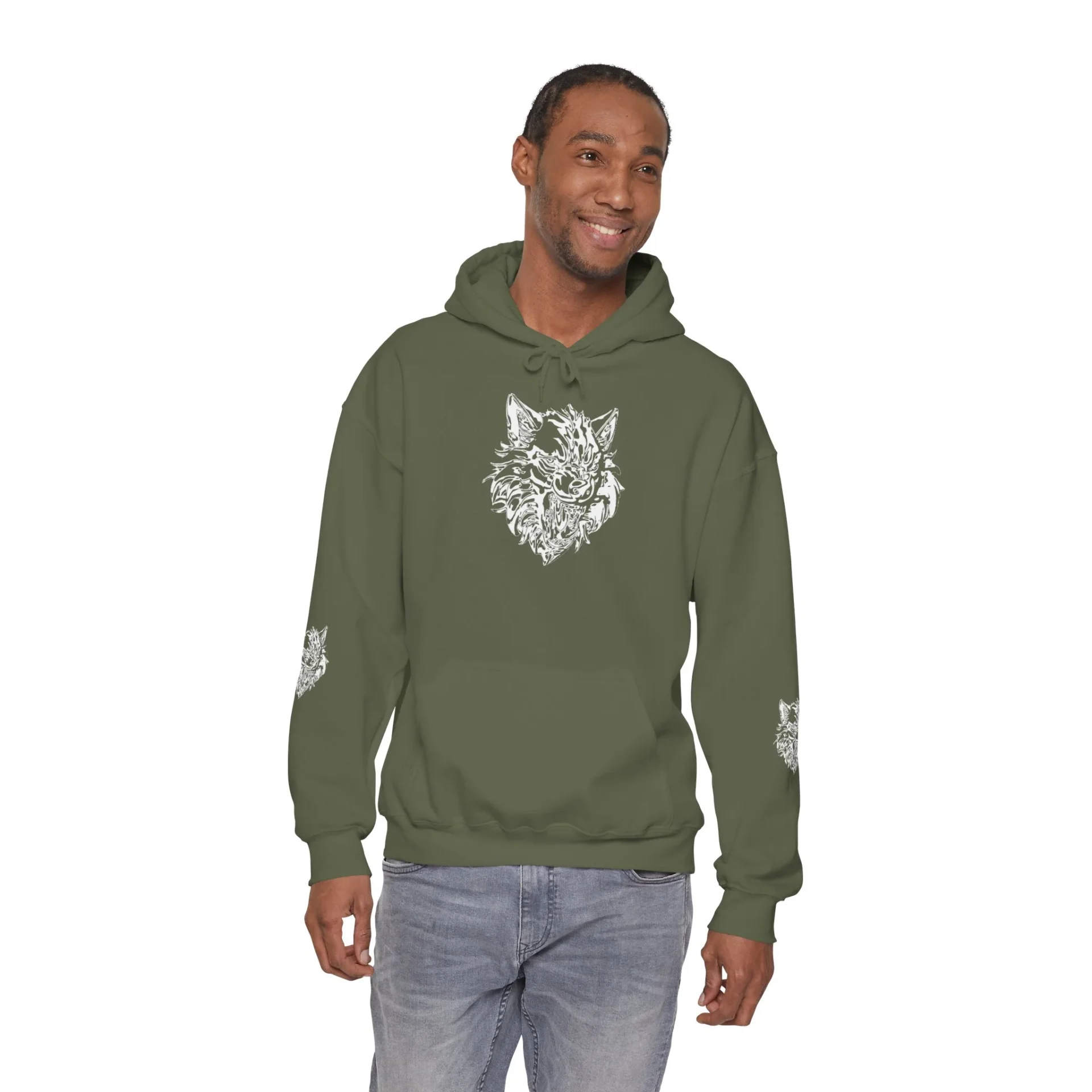 Kurt Kafası Tasarımlı Hoodie - Invert tasarım - Görsel 45