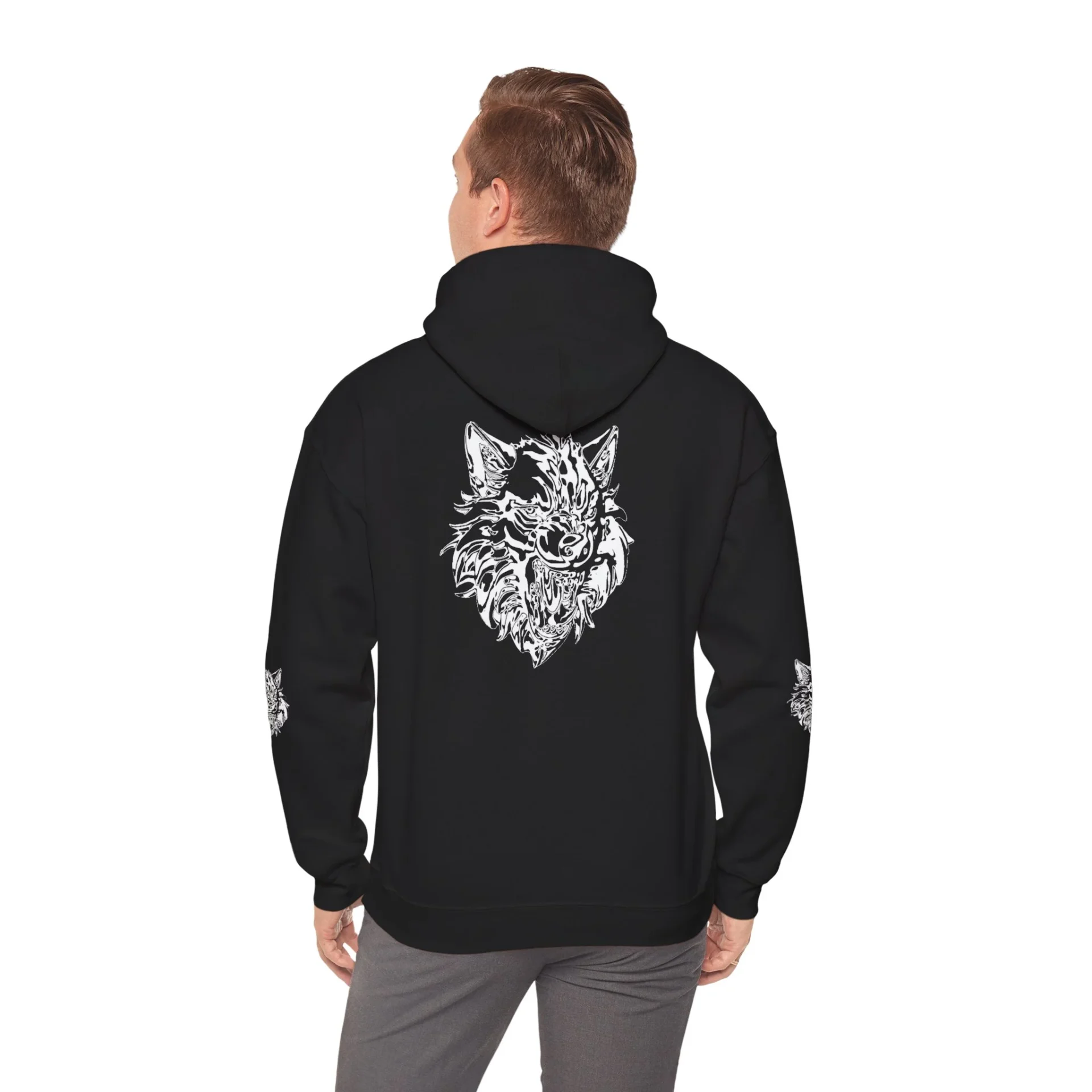 Kurt Kafası Tasarımlı Hoodie - Invert tasarım - Görsel 26