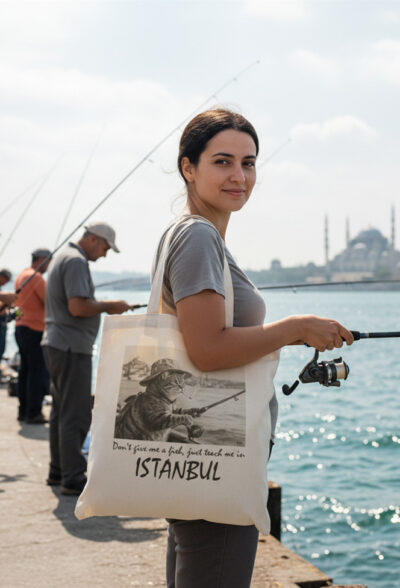 Balık verme, İstanbul'da tutmayı öğret | Catstanbul | Karakalem Çalışma