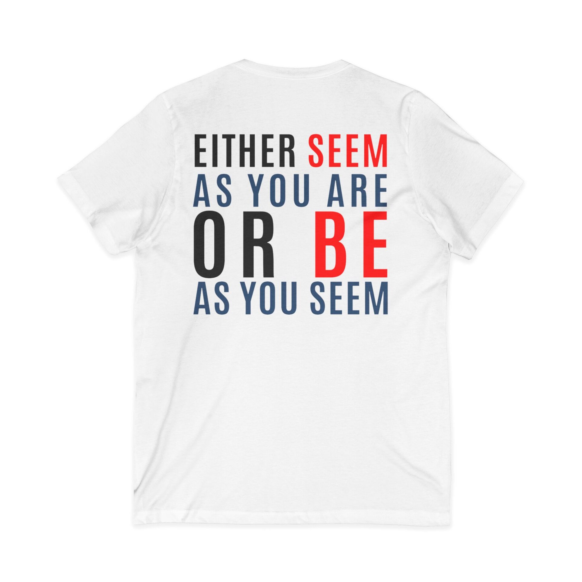 Mevlana sözü baskılı V Yaka kısa kollu t-shirt - Görsel 2