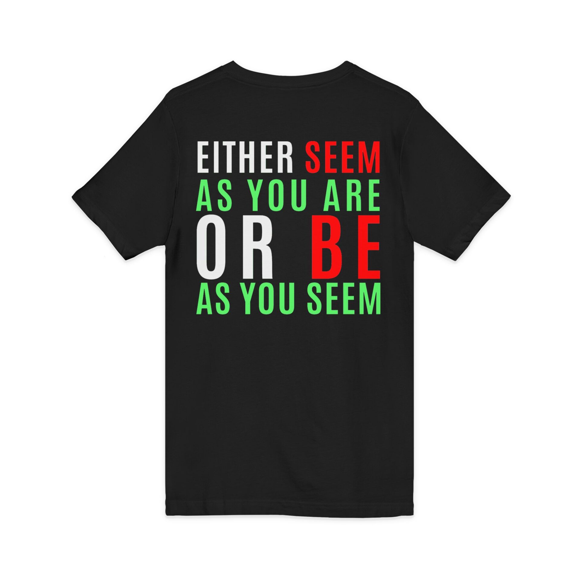Mevlana sözü baskılı V Yaka kısa kollu t-shirt - Görsel 8