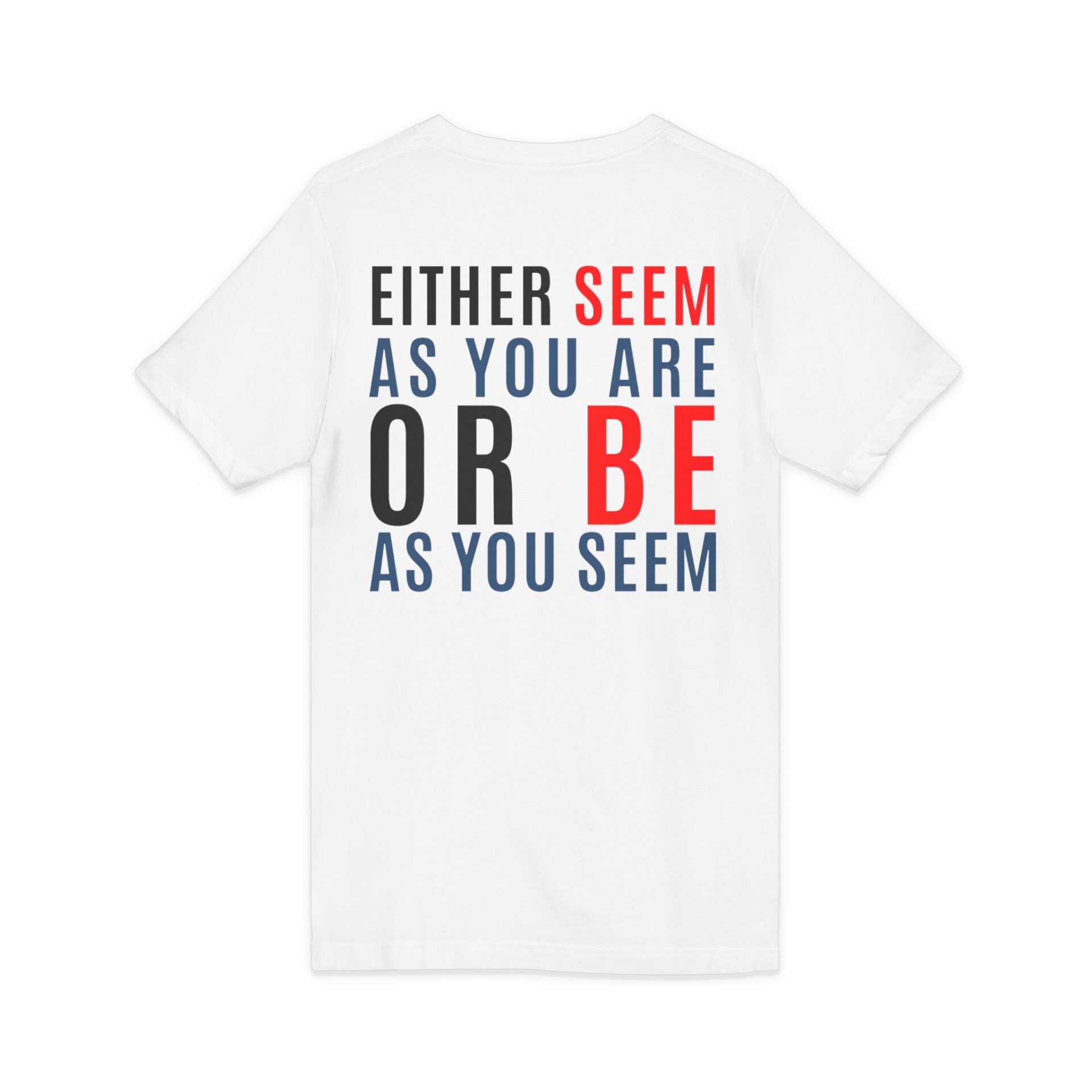 Mevlana sözü baskılı V Yaka kısa kollu t-shirt - Görsel 4