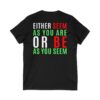 Mevlana sözü baskılı V Yaka kısa kollu t-shirt - Thumbnail Image 6