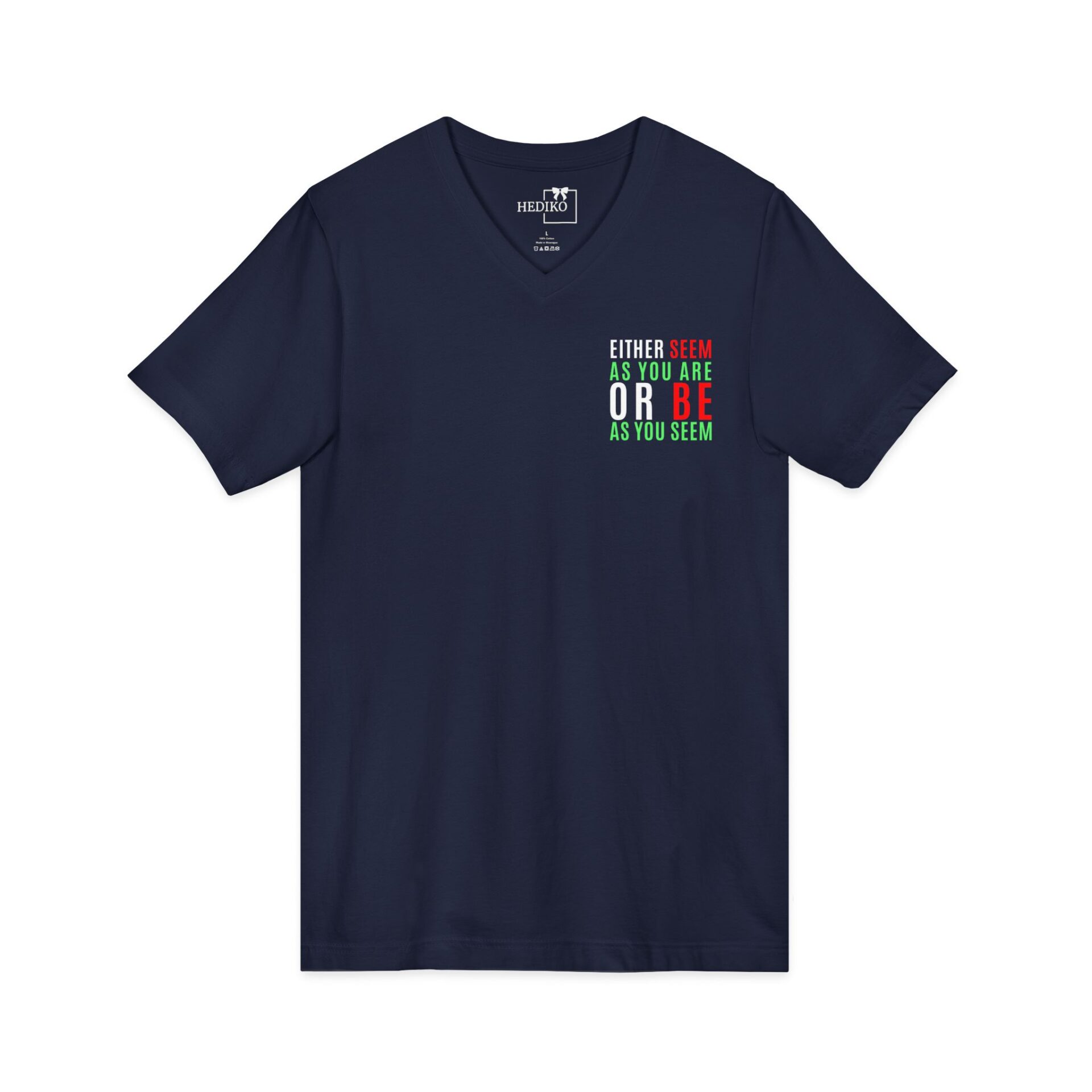 Mevlana sözü baskılı V Yaka kısa kollu t-shirt - Görsel 11