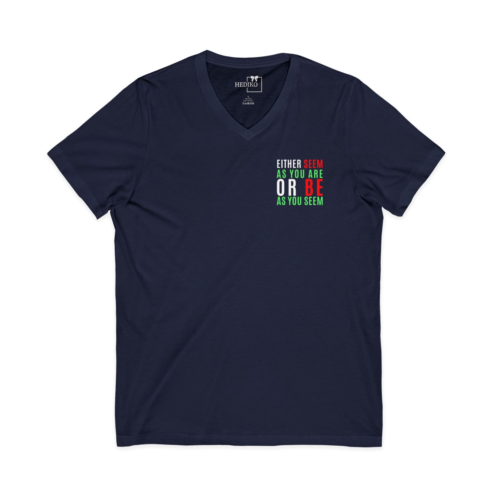 Mevlana sözü baskılı V Yaka kısa kollu t-shirt - Görsel 9