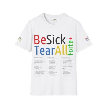 Be Sick Tear All Forte+ T-Shirt | Sahte arkadaşlara özel ilaç | Renkli Özgün Tasarım